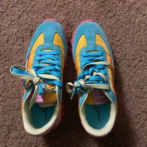 Women size 39 US size 9. Multi-color Marc Jacobs running shoes.